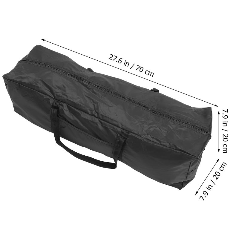 2 pcs Multipurpose Storage Bag Large Capacity Weekender Bag (Black) - Image 2