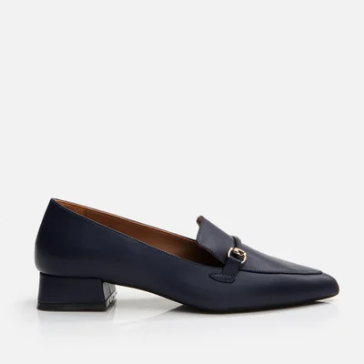 Hotiç 01AYH290820A680 GENUINE Leather Navy Blue Women's Loafer