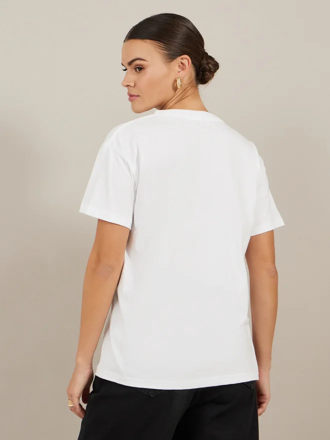 Styli Styli Graphic Print Short Sleeve Oversized T-Shirt