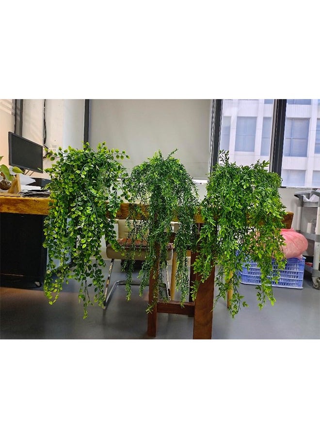 Generic - Artificial Hanging Plants, 2Pcs Fake Plants, Artificial Plants for Home Decor Indoor Outdoor, Artificial Hanging Plants for Office Shelf Room Decor - Image 1