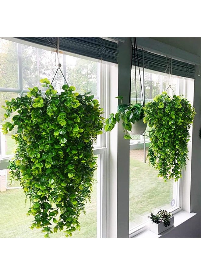 Generic - Artificial Hanging Plants, 2Pcs Fake Plants, Artificial Plants for Home Decor Indoor Outdoor, Artificial Hanging Plants for Office Shelf Room Decor - Image 1