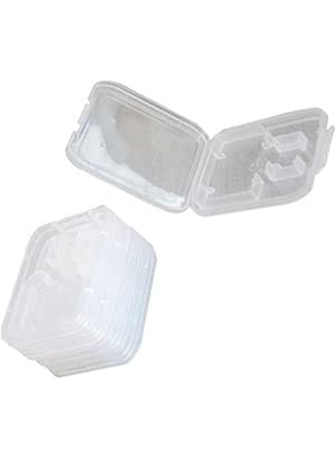 5pcs Clear Plastic Card Holder Case for Memory Cards and Credit Cards Travel Storage Organizer - Image 1