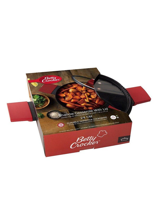 Betty Crocker كسرولة ألمنيوم ضحلة مقاس 24 سم  - Image 2