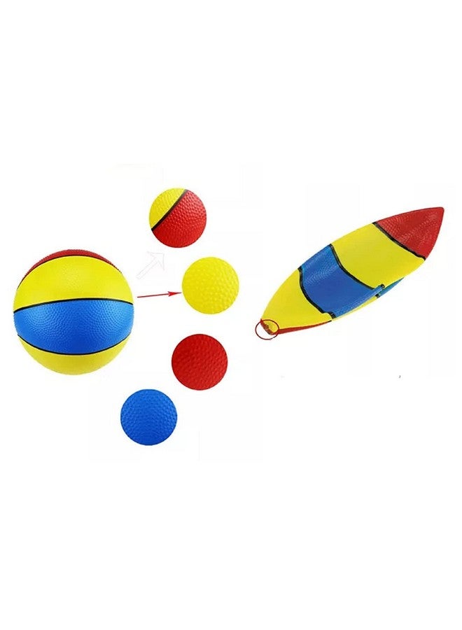 FunBlast Basketball for Kids - Colorful Basketball Sports Toy - Extra Grip Silicon Rubber Beach Ball Sports Outdoor Game - Inflatable Ball for Kids Boys 3+ Years (8.5 Inch) - Image 4