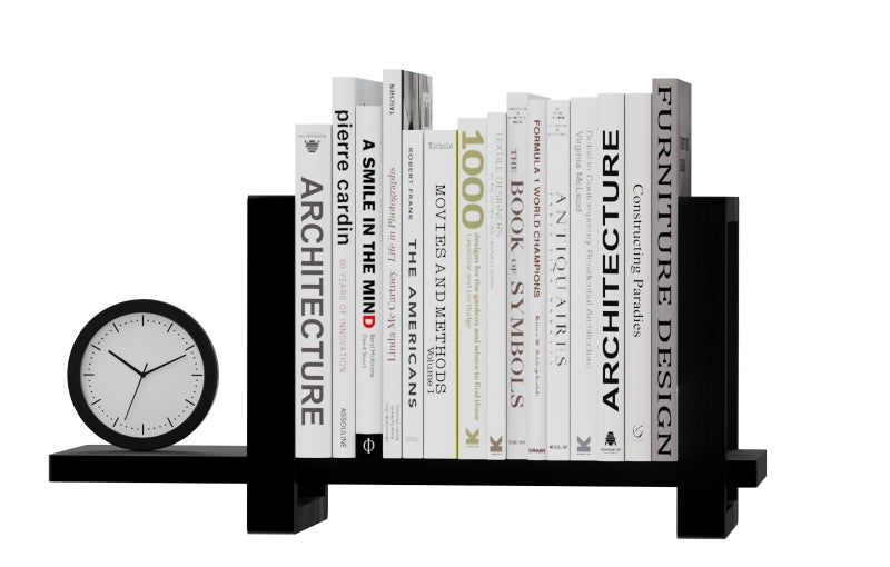 Soultopxin 100 Solid Wood Adjustable Desktop Bookshelf Retro Tabletop Bookshelf Desk holder Shelf for Living Room Home Office Perfect for Magazine Books Cookbooks No Tools Required to Assemble Black - Image 2