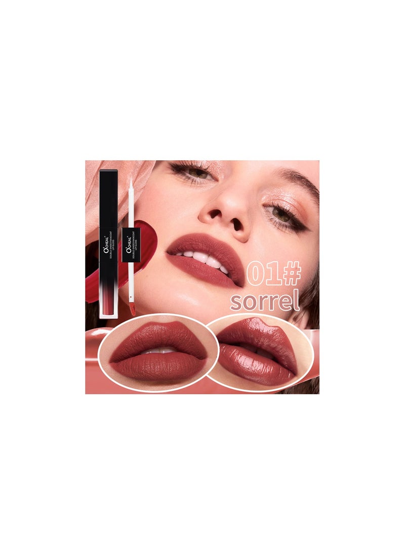 Me Now Dual Ended  Matte Liquid Lipgloss 01 Sorrel  - Image 2