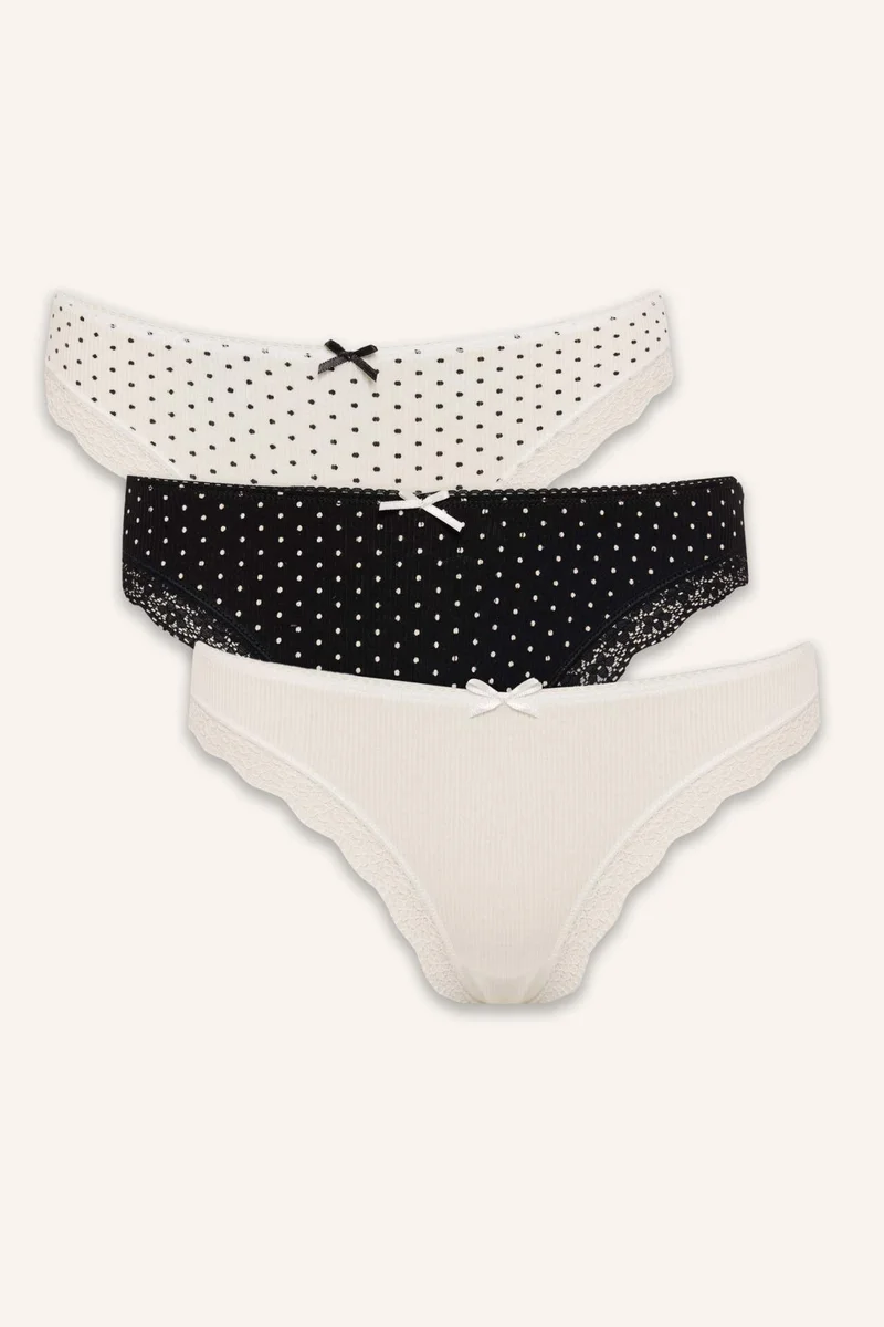 DeFacto 3 piece Ribana Panties Set