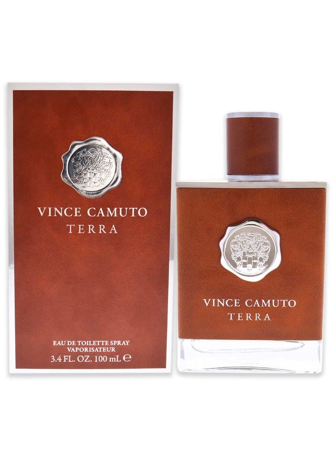 VINCE CAMUTO Terra Eau de Toilette Spray for Men, 3.4 Fl Oz - Image 1