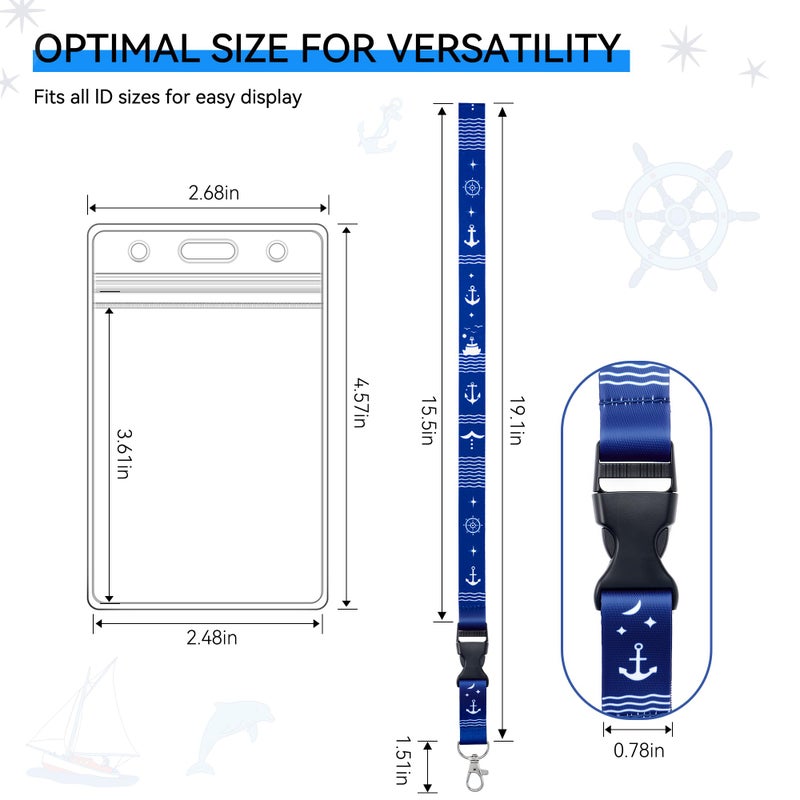 SEAVILIA 5 Pack Cruise Luggage Tag Holder & 2 Pack Cruise Ship Lanyards with Waterproof Id Badge Holder, Cruise Essentials 2025 for NCL, Princess, Carnival, Royal Caribbean and Celebrity - Image 4