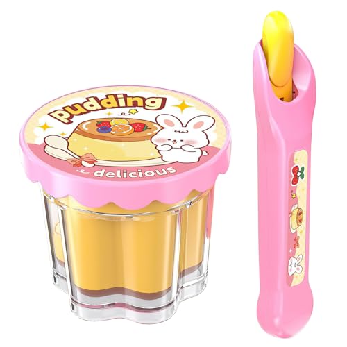 ZOENMG Pudding Feeding Toys for Dolls 1Pack Pretend Play Food for 3 4 5 6 7 8 Year Old Girls Perfect for Doll Role PlayEaster Basket Stuffers Fillers GiftsEaster Bunny Theme - Image 1