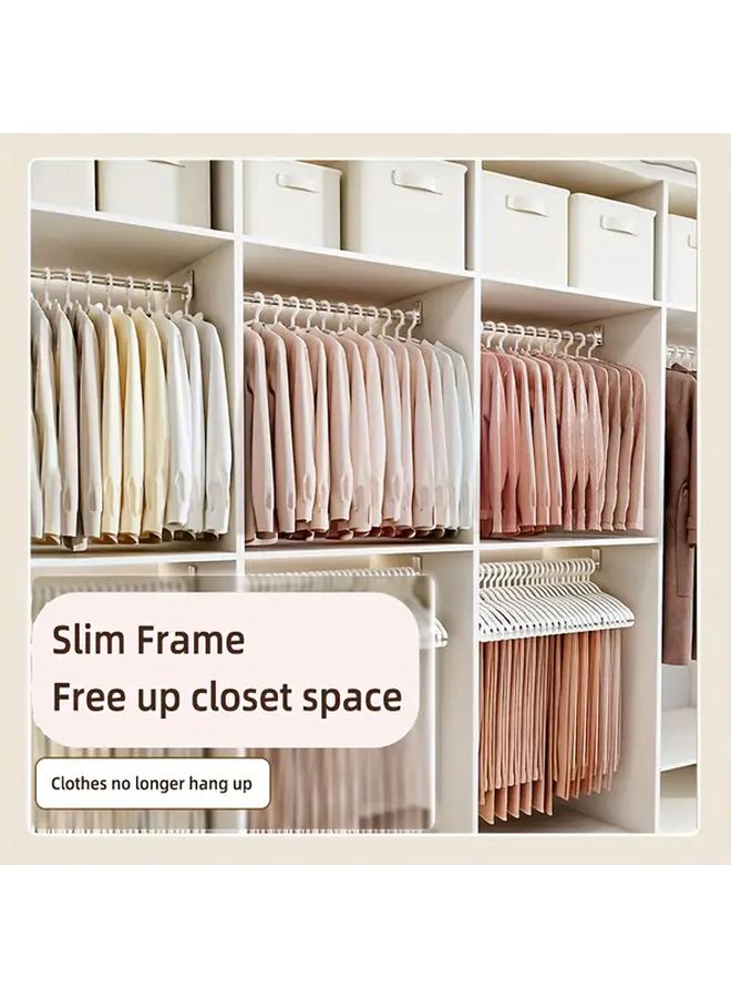 White Seamless Non-Slip Thickened Clothes Hanger For Bedroom And Dormitory - Image 4