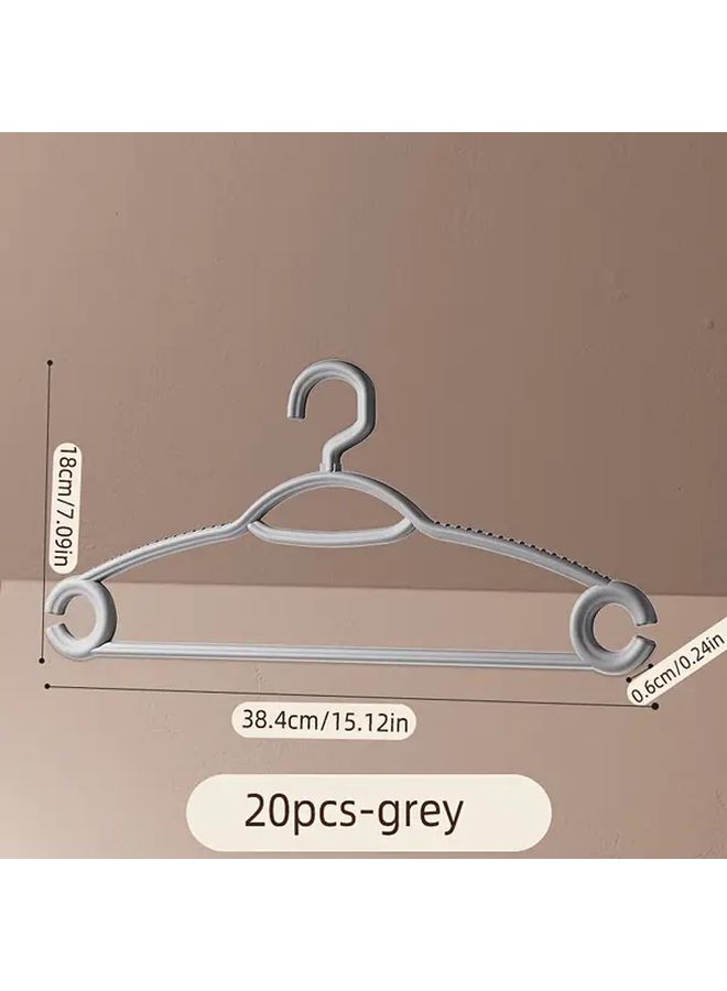 White Seamless Non-Slip Thickened Clothes Hanger For Bedroom And Dormitory - Image 3