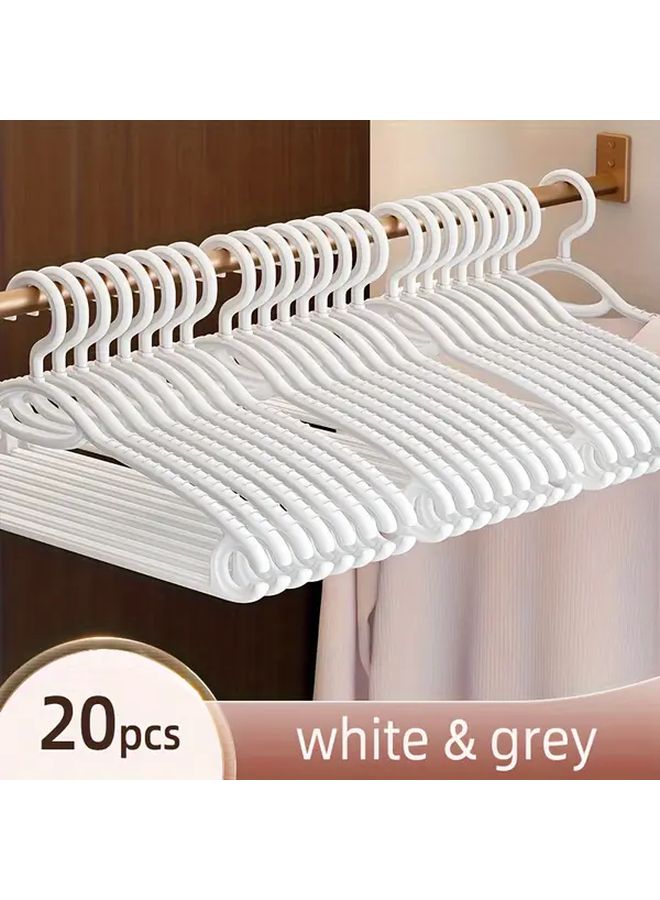 White Seamless Non-Slip Thickened Clothes Hanger For Bedroom And Dormitory - Image 1
