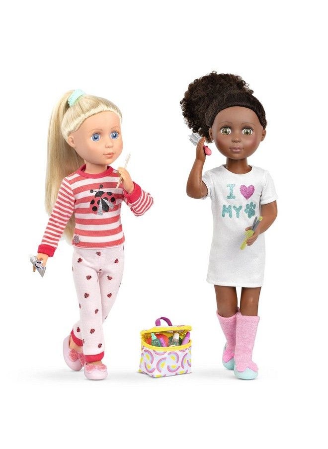 Glitter Girls - Travel Bag & Styling Set Handbag 2 Hair Elastics And Fun Toiletries 14 Inch Doll Accessories For Kids Ages 3 And Up Children’S Toys - Image 1