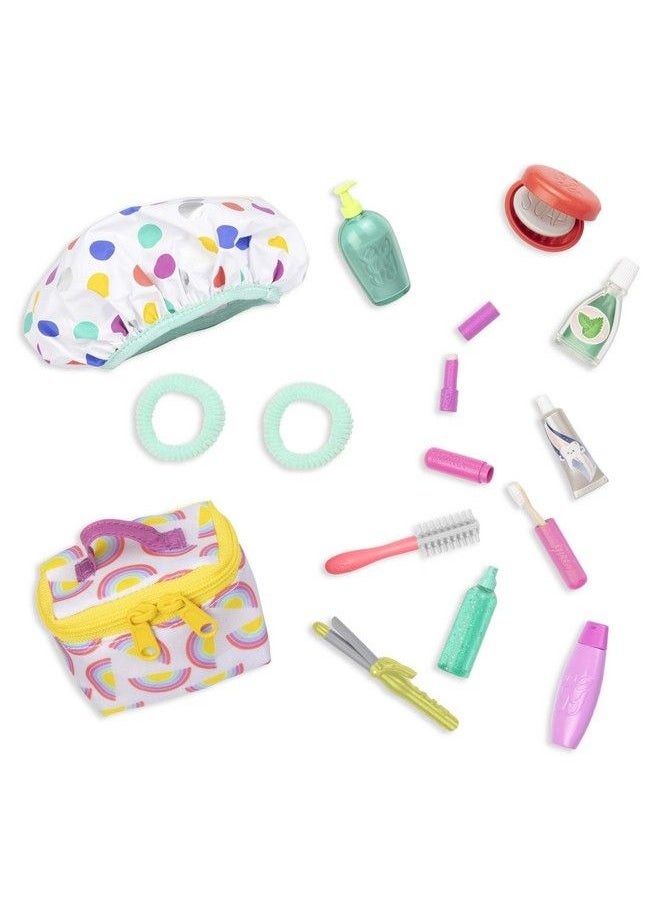 Glitter Girls - Travel Bag & Styling Set Handbag 2 Hair Elastics And Fun Toiletries 14 Inch Doll Accessories For Kids Ages 3 And Up Children’S Toys - Image 1