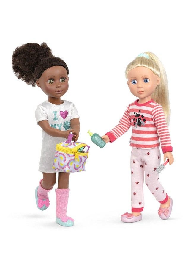Glitter Girls - Travel Bag & Styling Set Handbag 2 Hair Elastics And Fun Toiletries 14 Inch Doll Accessories For Kids Ages 3 And Up Children’S Toys - Image 1