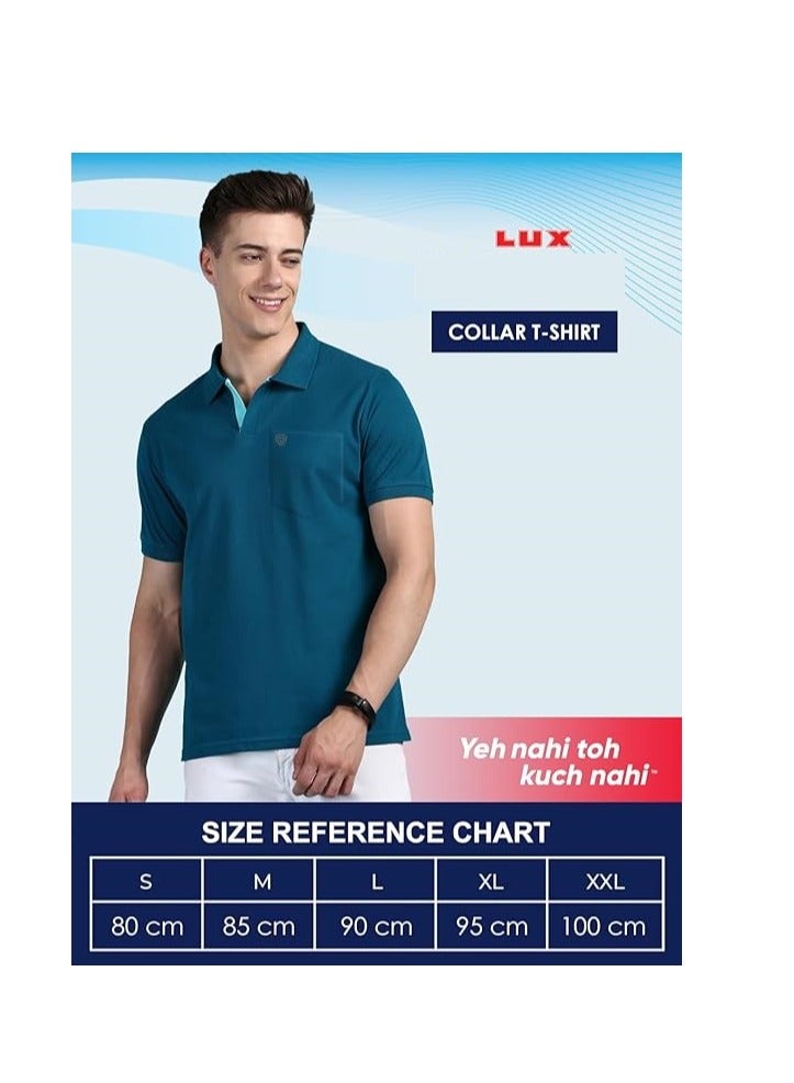 Lux Nitro Men's Solid Regular Fit T-Shirt | Black | Color Shade May Vary - Image 5