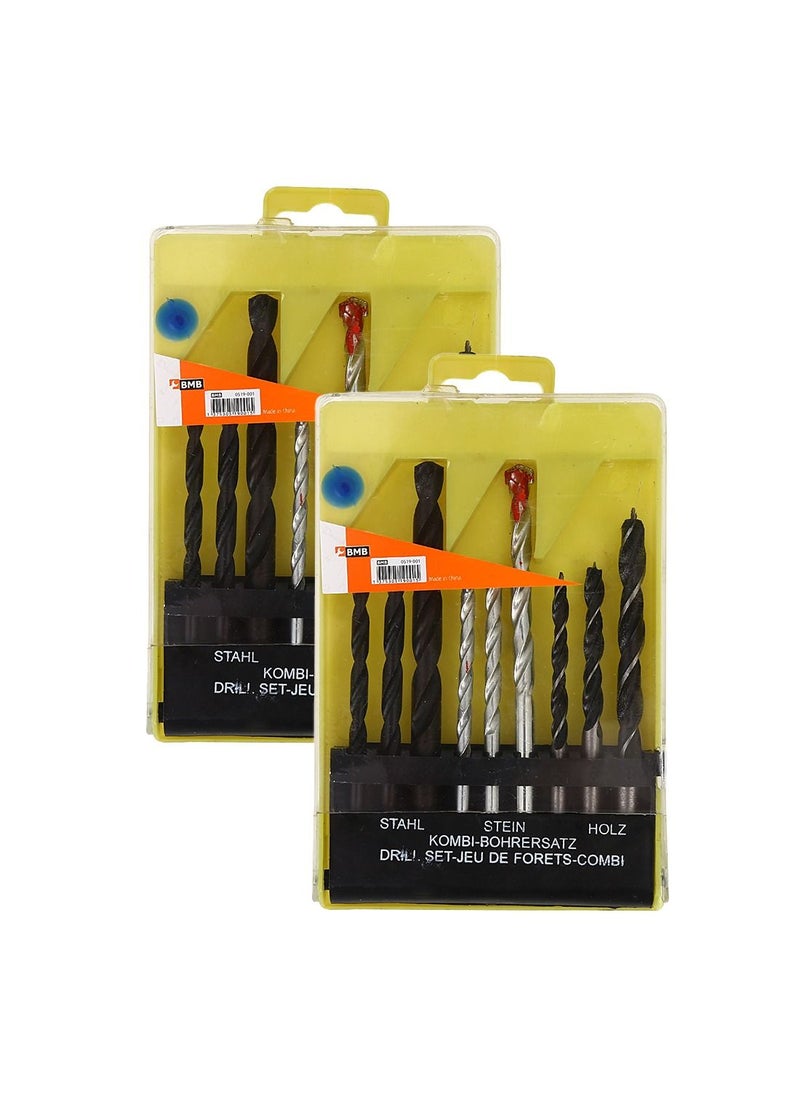 BMB tools 2-Packs of 9-Piece Wall Drill Bit Set  - Image 1