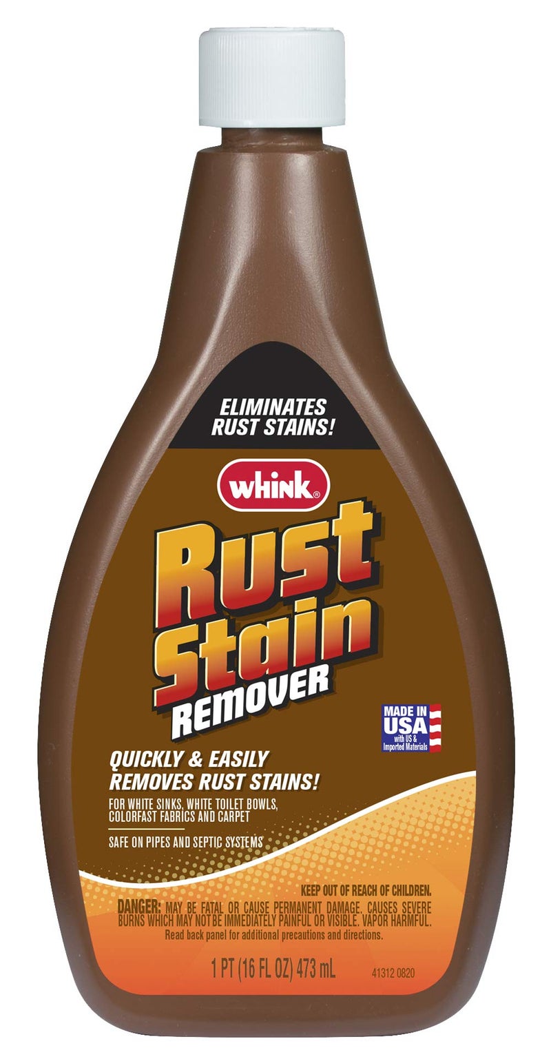 Rust-Oleum Whink Rust Stain Remover | Heavy-Duty Iron Stain Remover for White Toilets & Sinks, Colorfast Fabric & Carpets | 16 oz - Image 1