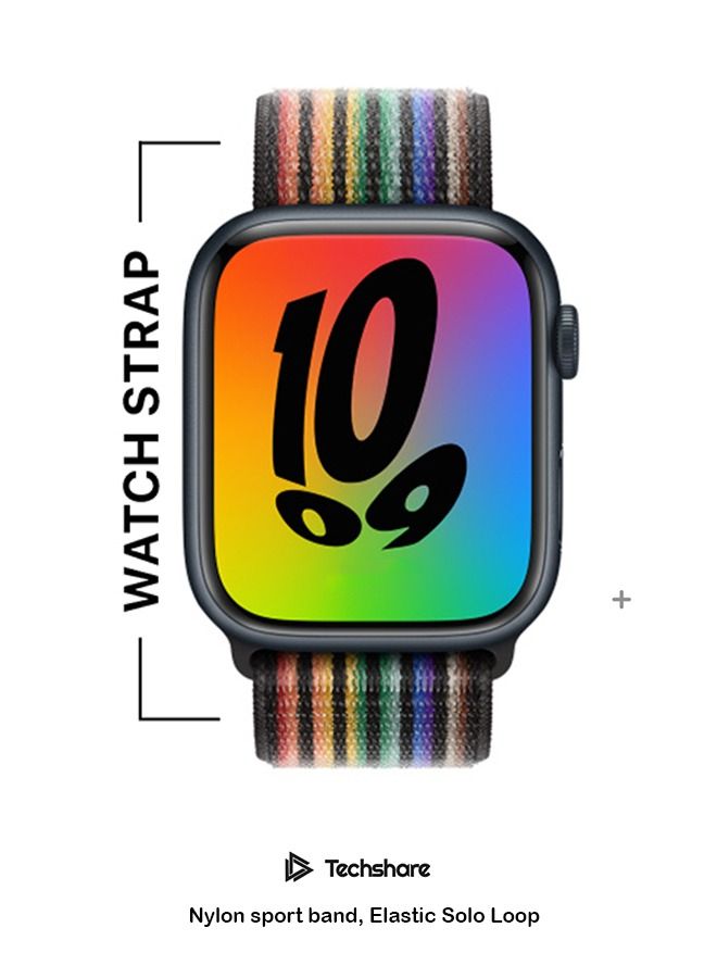 تيكشير سوار رياضي بديل لساعة أبل واتش الأصدار 8 قياس 49مم/45مم/44مم - Image 2