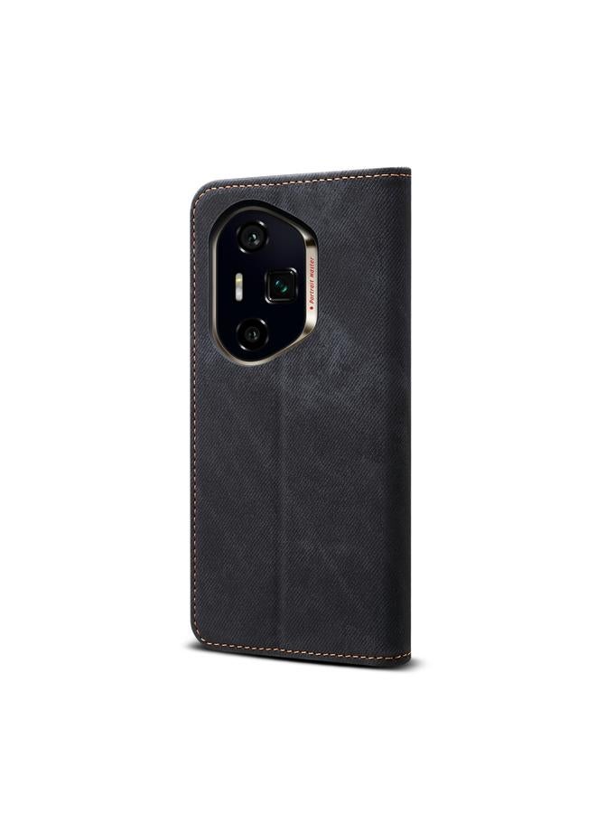 S-TOP Case For Honor 300 Ultra Denim Texture Flip Leather Phone Case - Image 3