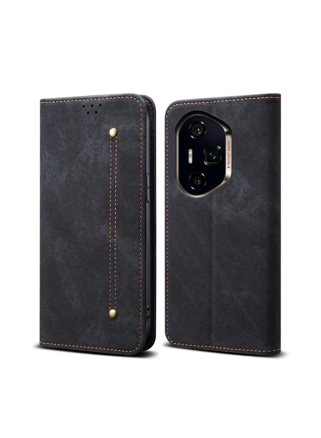 S-TOP Case For Honor 300 Ultra Denim Texture Flip Leather Phone Case - Image 1
