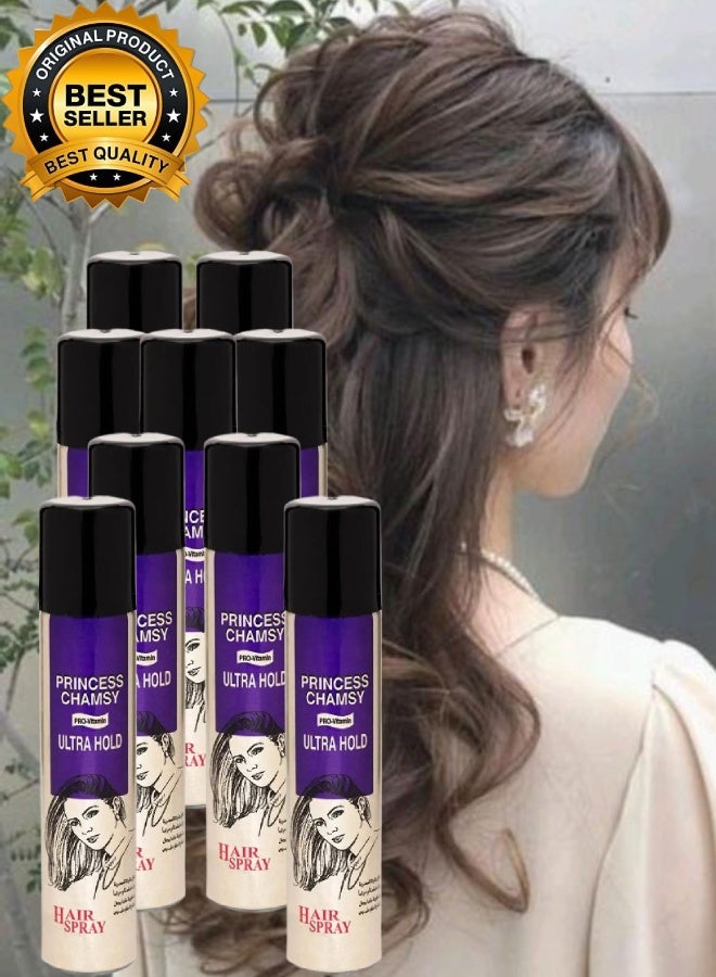 PRINCESS CHAMSY 9 Pieces Ultra Hold Hair Spray 90ML - Image 1