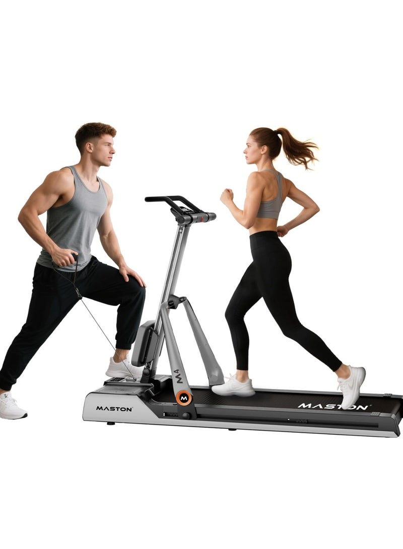 Maston M4 Multi-function Treadmill – Foldable Running Machine, Brushless Motor | 120kg Load Capacity | Speed 1-14km/h, An All-In-One Home Treadmill (Treadmill, Rower, Ab Trainer, and Strength Station) - Image 2