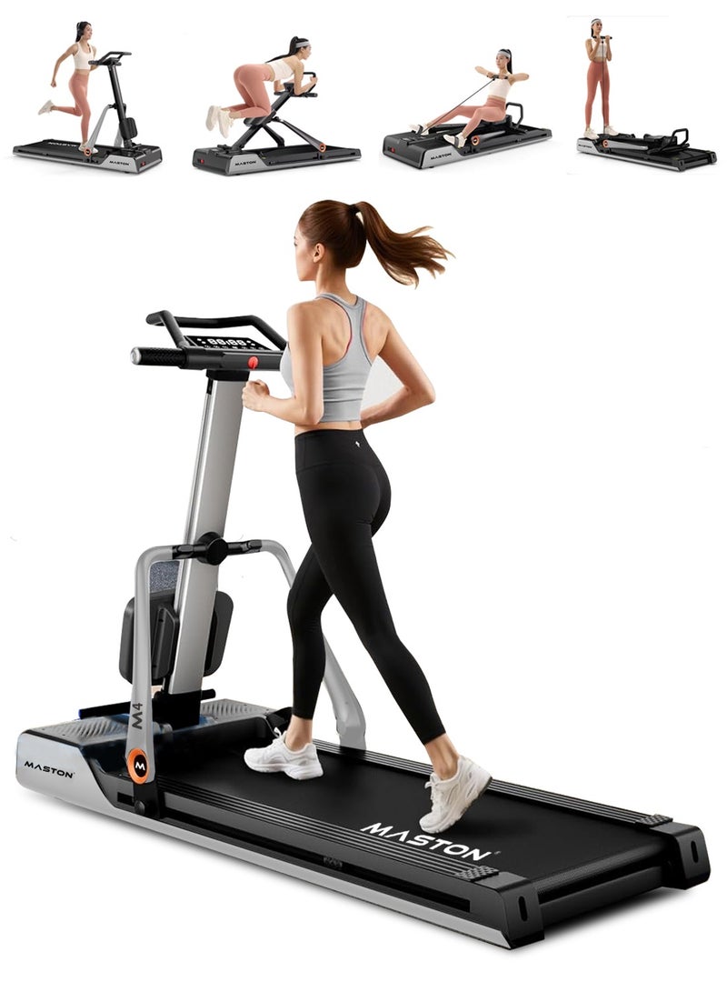 Maston M4 Multi-function Treadmill – Foldable Running Machine, Brushless Motor | 120kg Load Capacity | Speed 1-14km/h, An All-In-One Home Treadmill (Treadmill, Rower, Ab Trainer, and Strength Station) - Image 1