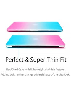 erorex Smart Rubberized Laptop Hard Shell Case Cover For MacBook Air 11" 11.6 Inch Model A1370 / A1465 - Rainbow  - Image 3
