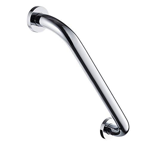 LANGPAI Shower Arms Grab bar for Bathroom Anti-Slip Safety Handrail Wall Grip Handle for Bathtub Toilet Slide Bars Brass Chrome Polished (16 INCH) - Image 1