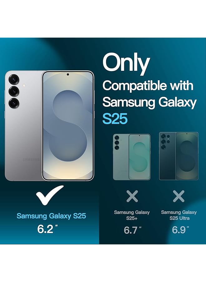 Jetech Screen Protector For Samsung Galaxy S25 5G With Camera Lens Protector Tempered Glass Film Fingerprint Id Compatible Hd Clear 2 Pack Each - Image 3