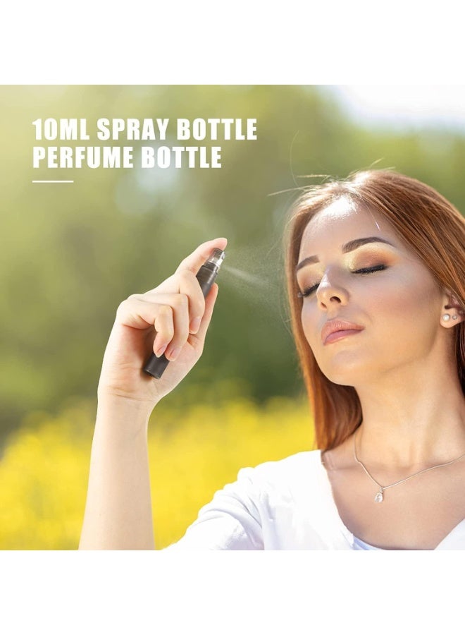 25 Pcs Spray Travel Perfume Bottles, 10 Ml Mini for Women Small Fine Mist Spray Bottles, Portable Frosted Plastic Refillable Bottles, for Perfume, Water, Hair Sprays, Essential Oil - Image 3