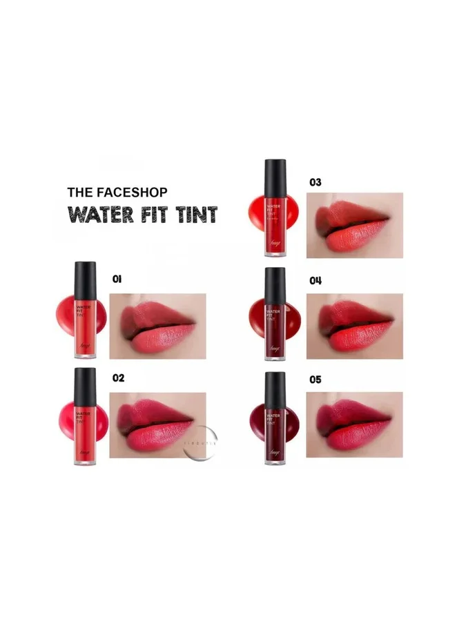 ذا فيس شوب Fmgt Water Fit Lip Tint 05 Cherry || Intense, Natural, Long-Lasting Color