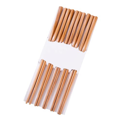10 5 pairs Durable Twist Bamboo Chopsticks