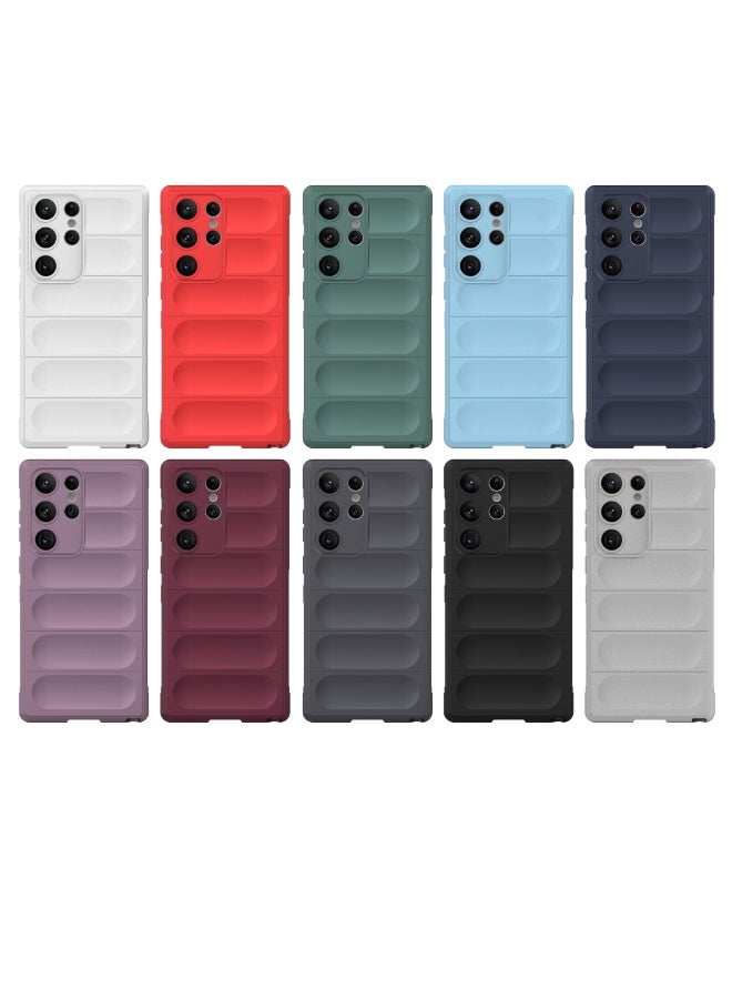 Phantom Shield Silicone Case with Anti-Scratch Soft Microfiber Lining, High Resilience Rubber Full Body Shockproof Cover Compatible with Samsung Galaxy S23 Ultra (Light Blue) - Image 4