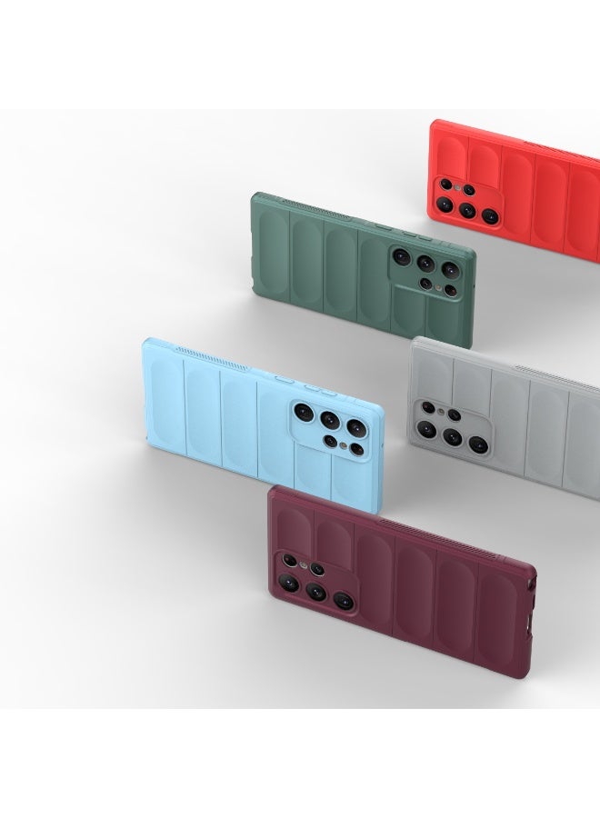 Phantom Shield Silicone Case with Anti-Scratch Soft Microfiber Lining, High Resilience Rubber Full Body Shockproof Cover Compatible with Samsung Galaxy S23 Ultra (Light Blue) - Image 3