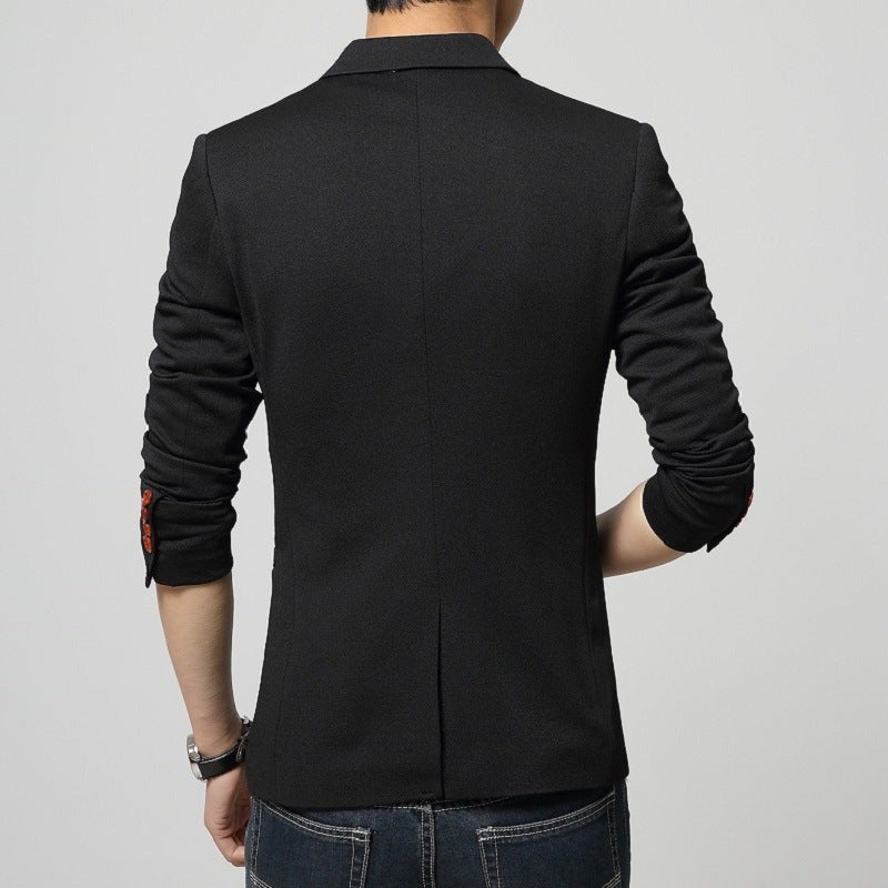 Business Casual Suit Men'S Knitted Jacket Small Suit Men'S Slim Korean Style Youth Jacket - Image 3