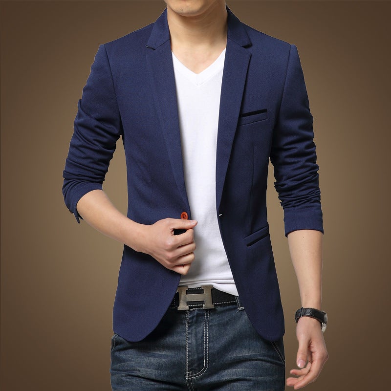 Business Casual Suit Men'S Knitted Jacket Small Suit Men'S Slim Korean Style Youth Jacket - Image 2