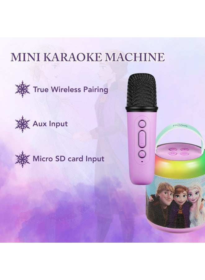 SMD Disney Frozen Cylinder Karaoke Speaker with Bluetooth Microphone | Portable karaoke speaker with Frozen theme, Bluetooth microphone, clear sound, and compact cylinder design for kids - Image 4