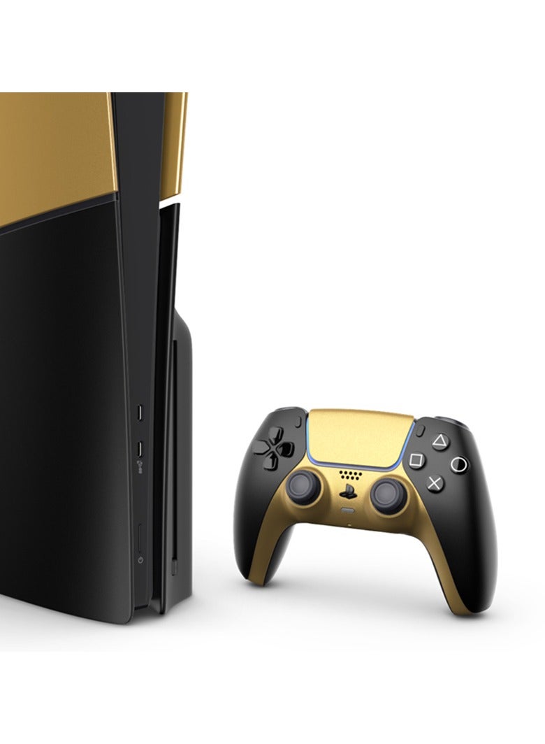 Craft MERLIN CUSTOMISED PLAYSTATION 5 SLIM DESIGN DISC EDITION 1TB SINGLE CONTROLLER GOLDEN BLACK NEW 2023 MODEL - Image 2