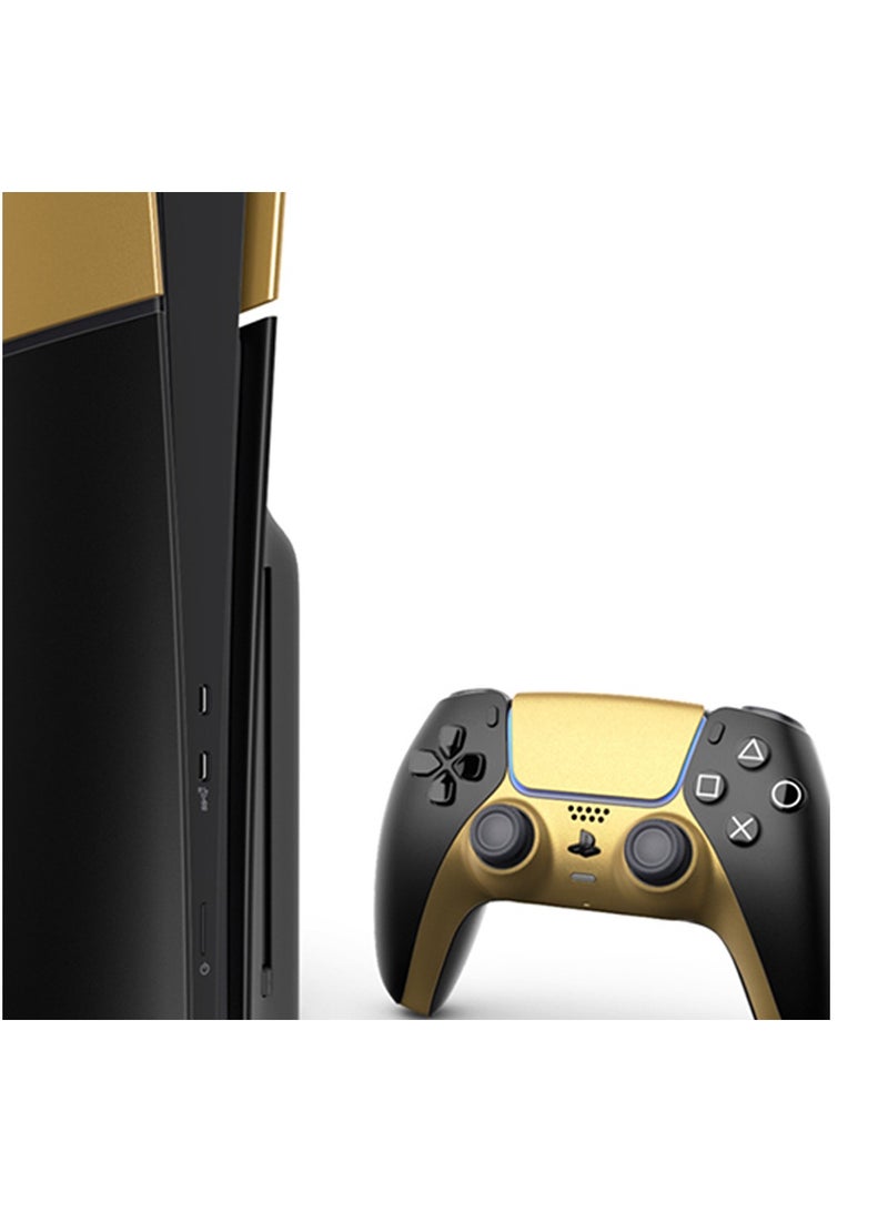 Craft MERLIN CUSTOMISED PLAYSTATION 5 SLIM DESIGN DISC EDITION 1TB SINGLE CONTROLLER GOLDEN BLACK NEW 2023 MODEL - Image 5