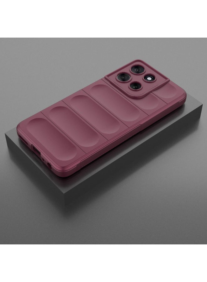 جراب موبايل ماجيك شيلد  سيليكون مضاد للصدمات وحمايه للكاميرا متوافق   Moto G56  (نبيتي) - Image 2