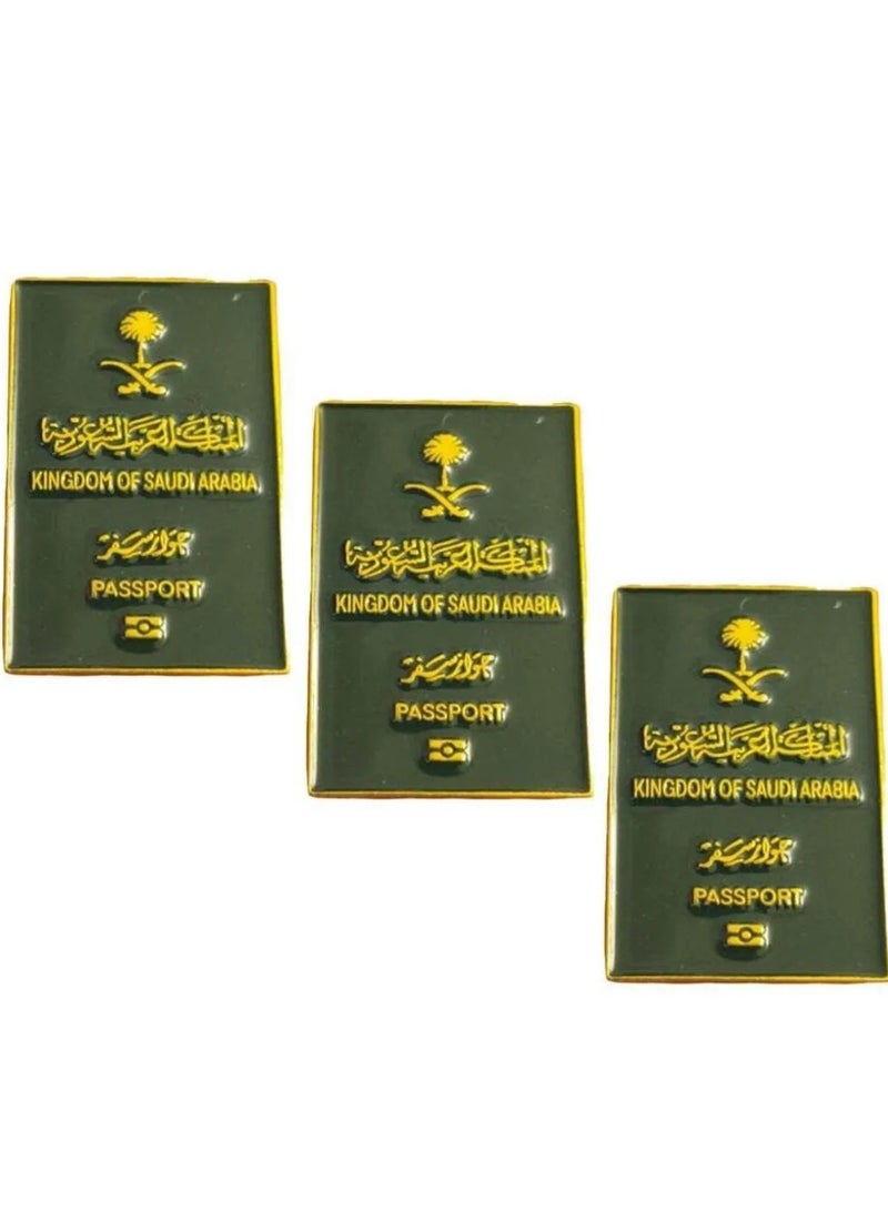 Saudi Passport Iron Mobile Sticker 3 Pieces - Image 2