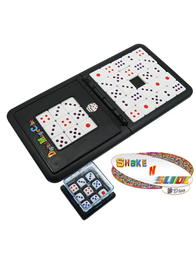 SYOSI Shake Slide Block Game Shape Matching Intelligence Board Game for Family Game Nights Race, Fast-Paced Brain Teaser Travel for Kids and Adults, Shape Matching Head to Head Super Slide Puzzle Game - Image 5