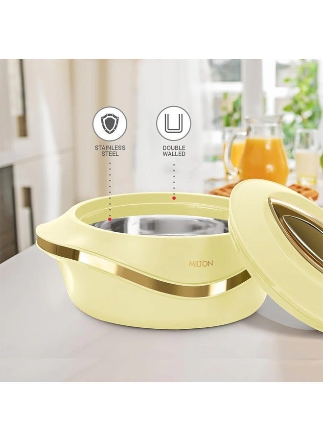 ميلتون طقم حافظات طعام من 3 قطع داخلية من الستانلس ستيل (500 مل ، 1000 مل ، 1500 مل) بيج /ذهبي - Image 5