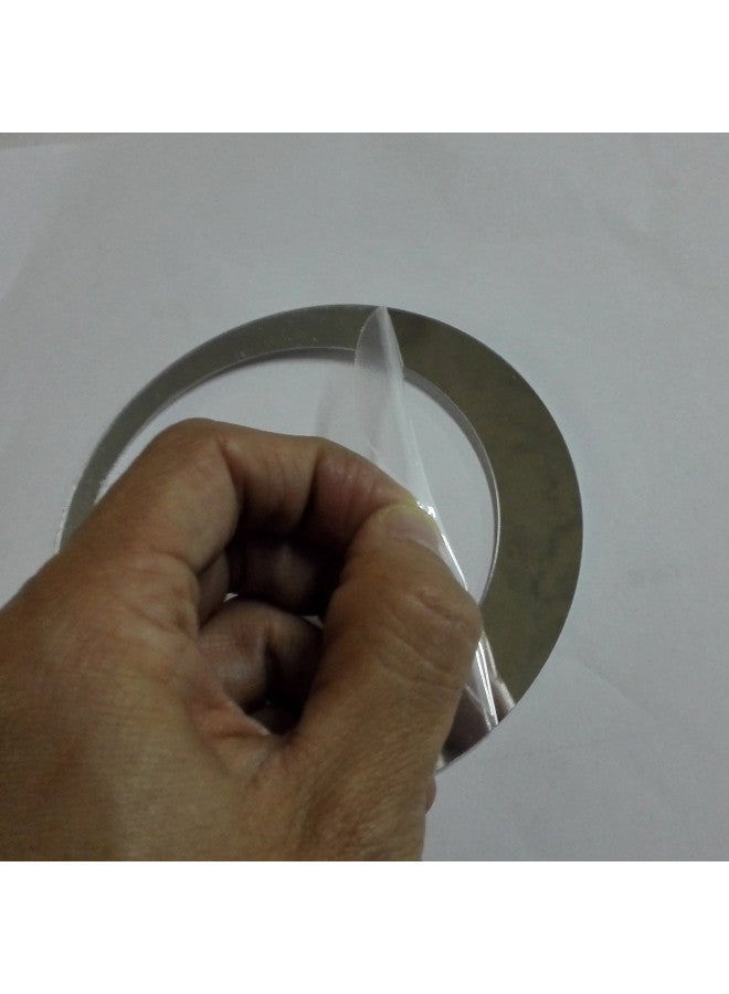 aooyaoo Circle Mirror DIY Wall Sticker Wall Decoration 24pcs Grey