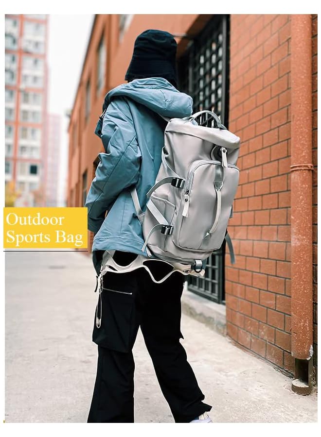 IAF Leisure Bag Yoga Fitness Sports Backpack With Shoe Compartment College Students Sports Duffels For Travel Basketball Football - Image 3