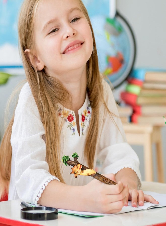 Puzzled CUTE GIRAFFE Planet Pens Resin Ballpoint Writing pen - Zoo Animals/Animals Collection - 6 INCH - Affordable Gift For Kids and Adults - Item #3692 - Image 5