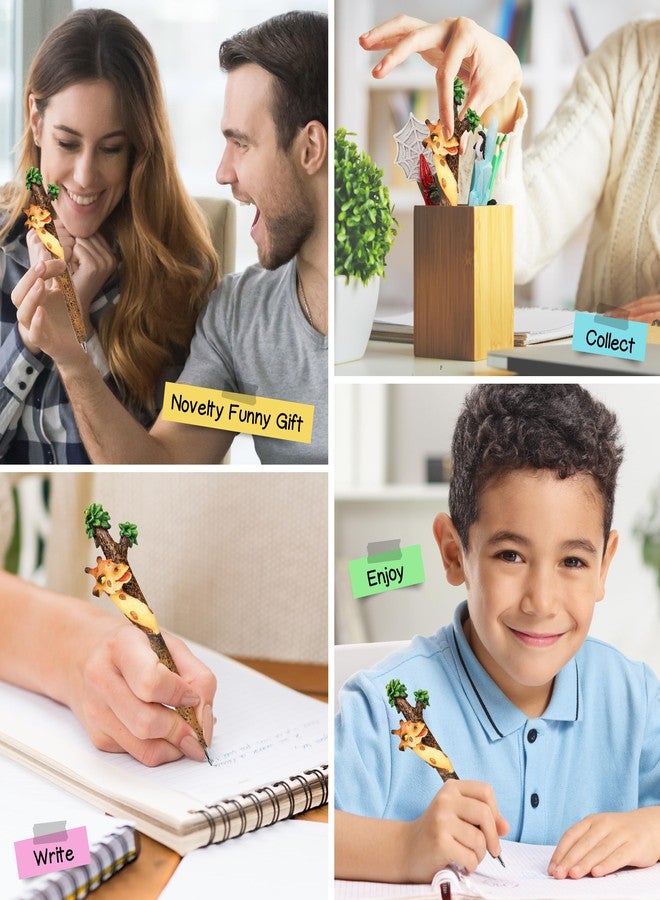 Puzzled CUTE GIRAFFE Planet Pens Resin Ballpoint Writing pen - Zoo Animals/Animals Collection - 6 INCH - Affordable Gift For Kids and Adults - Item #3692 - Image 4